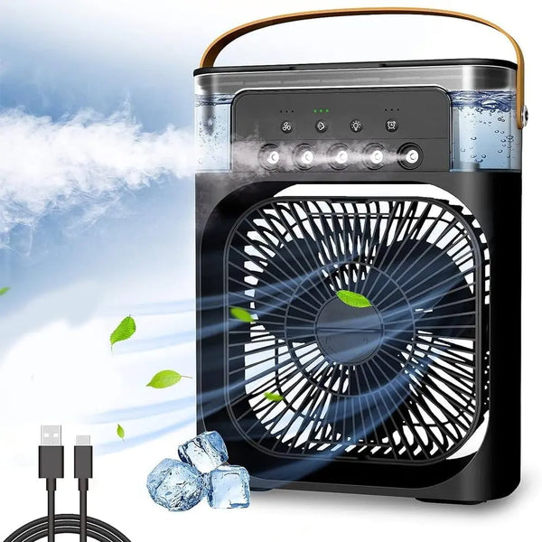 Portable Air Conditioner Fan with Humidifier – 700ml Mini Evaporative Cooler | 1 Year Warranty