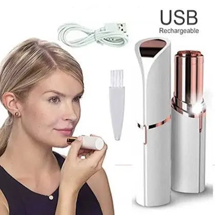 Painless Facial Hair Remover for Women – Sensor Light & Gentle Epilator - Flyzeo Store