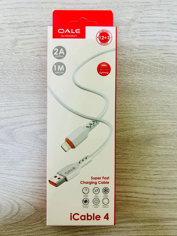 USB to Lightning Charging Cable for iPhone – 2A Fast Charging, 1M Durable Cable - Flyzeo Store