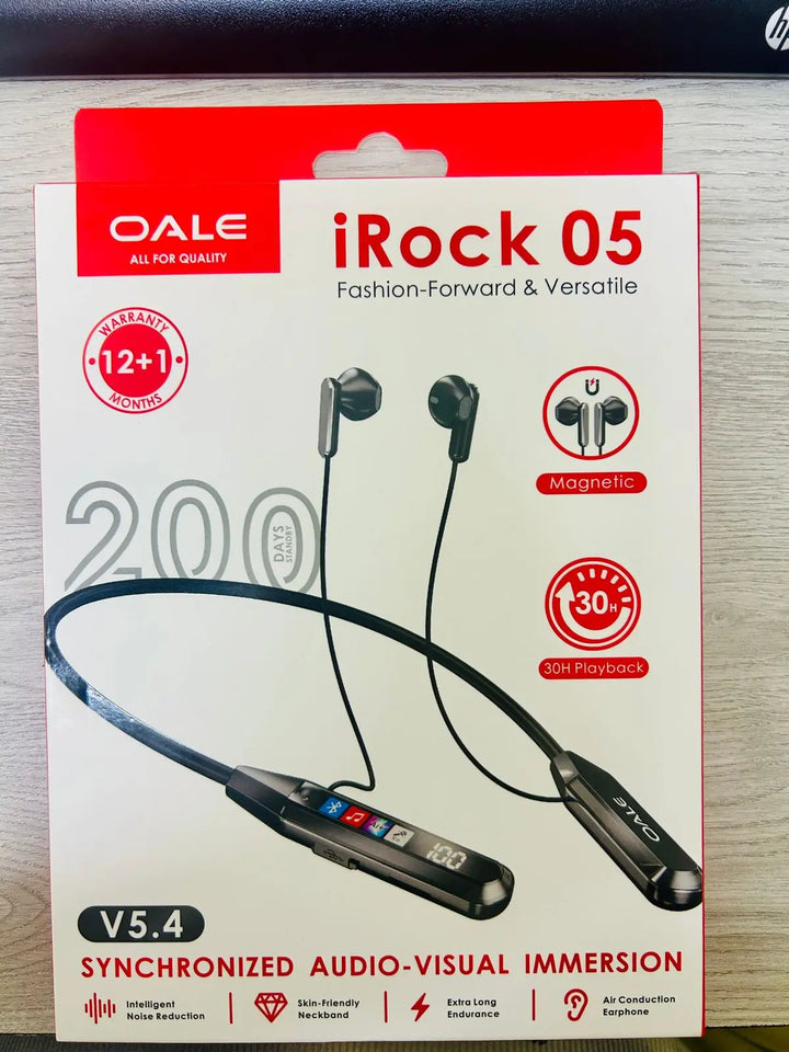 Synchronized Audio-Visual Neckband Earphones – 30H Playback, Noise Reduction, Magnetic & Air Conduction - Flyzeo Store