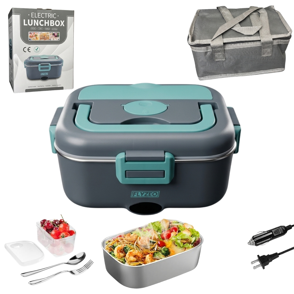 Electric Lunch Box – 1.8L Portable Food Warmer for Car, Truck & Home